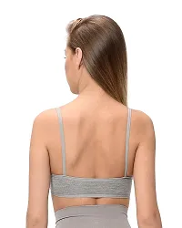 Stylish Cotton Hosiery Solid Sports Bras For Women-thumb1