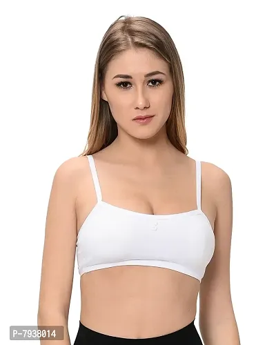 Stylish Cotton Hosiery Solid Sports Bras For Women