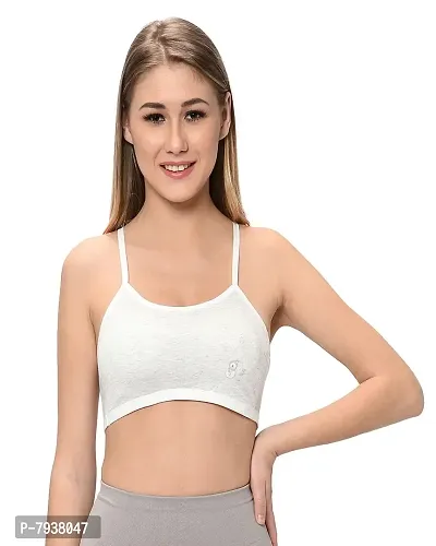 Stylish Cotton Hosiery Solid Sports Bras For Women