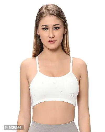 Stylish Cotton Hosiery Solid Sports Bras For Women