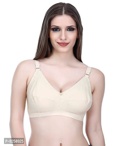 Stylish Fancy Cotton Non Padded Non-Wired Regular Bra For Women