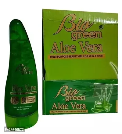 Bio Green Aloe Vera Gel - Multipurpose Beauty Gel for Face  Hair