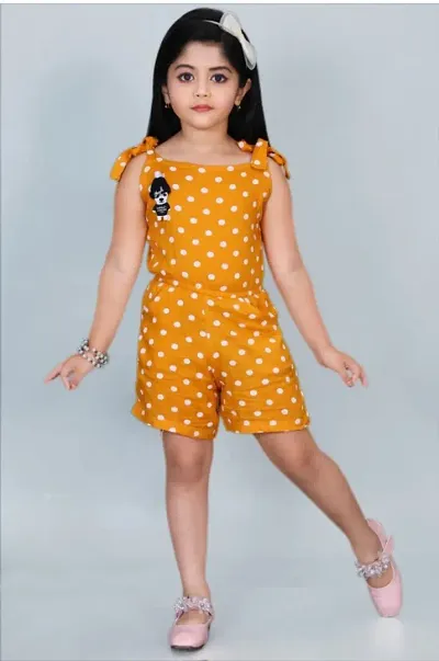 Girls Rayon Jumpsuit