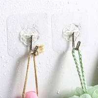 Self Adhesive Heavy Duty Sticky Hooks for Hanging, Pack of 10-thumb2