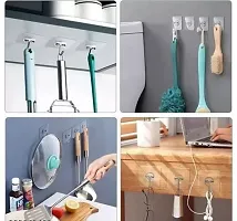 Self Adhesive Strong Hooks use for Wall, Diwal, Office, Furniture, Waterproof and Oil Proof Also use Kitchen, Bathroom, Ceiling Office, Window, Multiuse Hook. (12)-thumb2