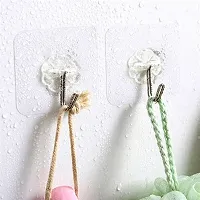 Self Adhesive Strong Hooks use for Wall, Diwal, Office, Furniture, Waterproof and Oil Proof Also use Kitchen, Bathroom, Ceiling Office, Window, Multiuse Hook. (20)-thumb2