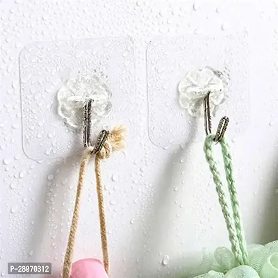 Self Adhesive Strong Hooks use for Wall, Diwal, Office, Furniture, Waterproof and Oil Proof Also use Kitchen, Bathroom, Ceiling Office, Window, Multiuse Hook. (20)-thumb3