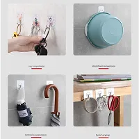 Self Adhesive Strong Hooks use for Wall, Diwal, Office, Furniture, Waterproof and Oil Proof Also use Kitchen, Bathroom, Ceiling Office, Window, Multiuse Hook. (24)-thumb2