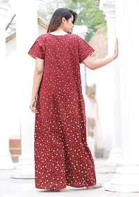 Elegant Cotton Nighty For Women-thumb1