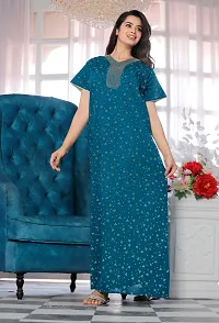 Elegant Cotton Nighty For Women-thumb2