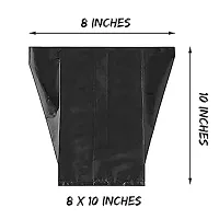 8 X 10 Inch Plastic Poly Grow Bags For Home Gardens - Perfect For Plantation And Used In Every Plant Nursery - Ideal For Home Plants -Black - 150 Qty-thumb1