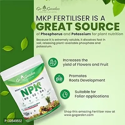 Mkp -Mono Potassium Phosphate Npk 00 52 34 Fertilizers For Plants, Garden And All Crops 900 G Water Soluble Foliar Spray Nutrition-thumb3