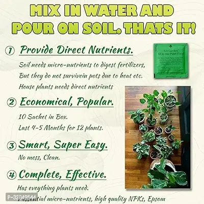 All In One Plant Food Fertilizer Better Plant Growth Guaranteed - Water Soluble Formula For Easy Use Of Plants 10 Sachets, 250 Gm-thumb5