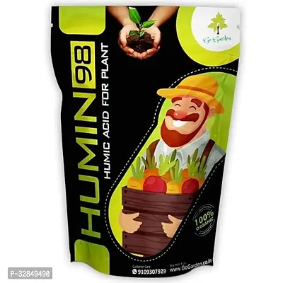 Humic Acid For Plants -Humic Acid 98% - Natural Plant Growth Stimulator - Organic Plant Food Powder - 400 Gm-thumb0