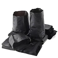 12 X 12 Inch Plastic Poly Grow Bags For Home Gardens - Perfect For Plantation And Used In Every Plant Nursery - Ideal For Home Plants -Black - 50 Qty-thumb2