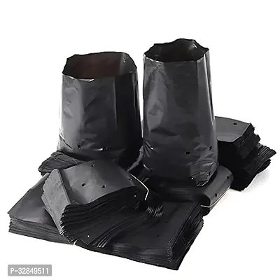 12 X 12 Inch Plastic Poly Grow Bags For Home Gardens - Perfect For Plantation And Used In Every Plant Nursery - Ideal For Home Plants -Black - 50 Qty-thumb3