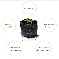 13 X 13 Inch Plastic Poly Grow Bags For Home Gardens - Perfect For Plantation And Used In Every Plant Nursery - Ideal For Home Plants -Black - 30 Qty-thumb2