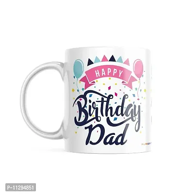 purezento Happy Birthday Dad Best Gift for Father's Birthday Ceramic Coffee Mug-thumb0