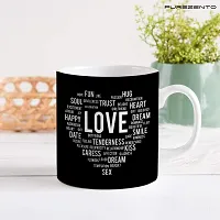 PUREZENTO Love Words Ceramic Coffee Cup-thumb1