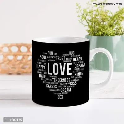 PUREZENTO Love Words Ceramic Coffee Cup-thumb2