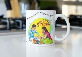 PUREZENTO?Happy Rakhi Brother Sister Celebrate Raksha Bandhan Ceramic Coffee Mug-thumb4