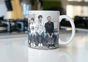 PUREZENTO Ceramic BTS Boys Bangtan Music Brand Kpop Printed Coffee Tea/Milk Mug (White, 350ml)-thumb3