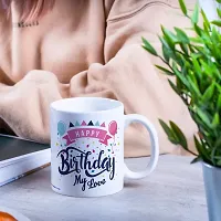 purezento Happy Birthday My Love Best gfit for bf/gf/Husband/Wife Birthday Ceramic Coffee Mug-thumb3