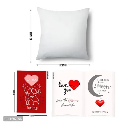 Purezento You are My First and Last Choice Valentine Gifts Cushion Cover with Filler- The Most Romantic and Attractive Gift to Express Your Love| Soft Fabric, Washable & Long-Lasting Cushion Cover-thumb3