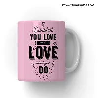 PUREZENTO Do What You Love & Love What You Do Coffee Tea / Milk Cup-thumb1