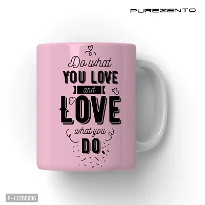 PUREZENTO Do What You Love & Love What You Do Coffee Tea / Milk Cup-thumb2