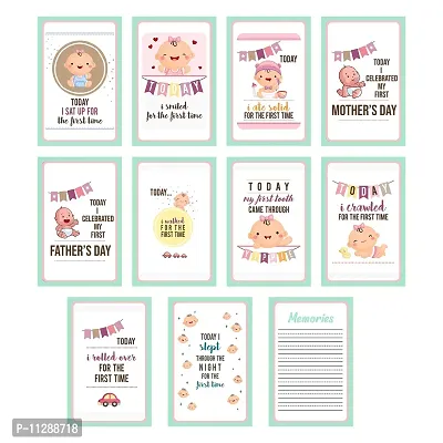PUREZENTO Baby Milestone Cards: Cute Gift for New Parents, Baby Showers, Newborns - 15 x 9 cm - Set of 26-thumb3