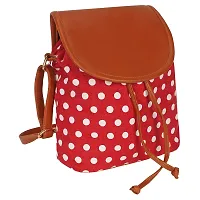 Vamsum Women's & Girls' Backpack Hangabag Sling Bag (Red)-thumb1