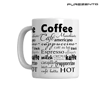 PUREZENTO Coffee Word Clouds Coffee Tea/Milk Cup (Pack of 1)-thumb4