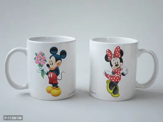 PUREZENTO?Micky Mouse Design for Brother Sister for Raksha bandhan Ceramic Coffee Mug