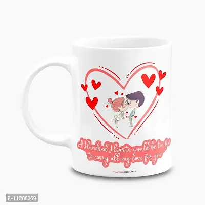 PUREZENTO Happy Valentine's Day Couple/BF/GF/Husband/Wife Ceramic Coffee Tea/ Milk Mug-thumb0