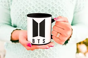 PUREZENTO BTS Logo Bangtan Music Brand PRINTES Coffee Tea / Milk Mug(Pack of 1)-thumb2