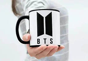 PUREZENTO BTS Logo Bangtan Music Brand PRINTES Coffee Tea / Milk Mug(Pack of 1)-thumb1