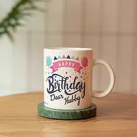 purezento Happy Birthday Dear Hubby Best gfit for Husband's Birthday Ceramic Coffee Mug-thumb4