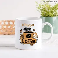 PUREZENTO Enjoy Your Coffee Coffee Tea / Milk Cup (Pack of 1)-thumb2