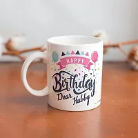 purezento Happy Birthday Dear Hubby Best gfit for Husband's Birthday Ceramic Coffee Mug-thumb3