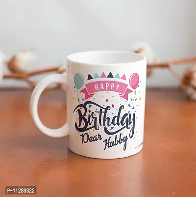 purezento Happy Birthday Dear Hubby Best gfit for Husband's Birthday Ceramic Coffee Mug-thumb4