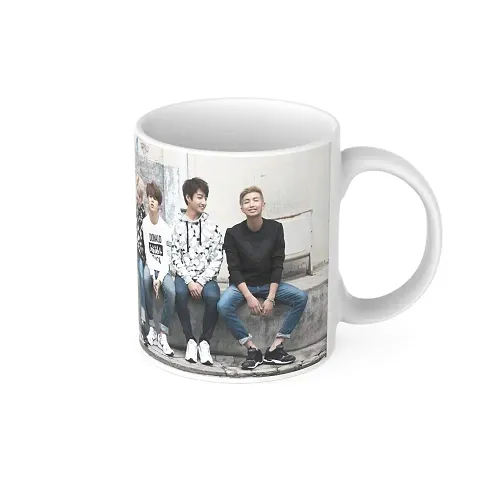 PUREZENTO BTS Printed Coffee Tea / Milk Mug(Pack of 1)