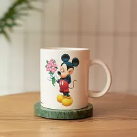 PUREZENTO?Micky Cute Design for Brother on Raksha bandhan/ Birthday Gift Ceramic Coffee Mug-thumb2