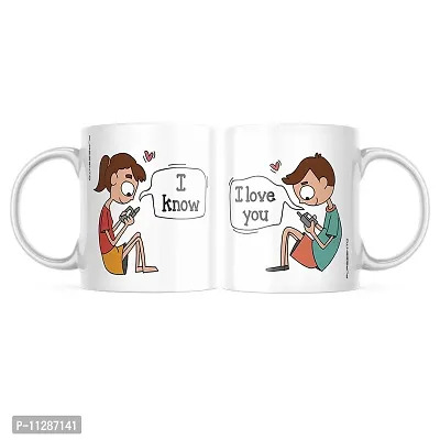 PUREZENTO I Know I Love You Coffee Tea /Milk Mug-thumb0