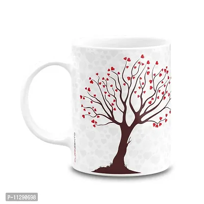 PUREZENTO Tree Heart Gift for Couple/GF/BF/Husband/Wife Ceramic Coffee Tea/ Milk Mug