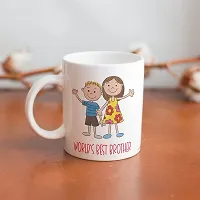 PUREZENTOWorld Best Brother Raksha Bandhan Speacial Ceramic Coffee Mug-thumb2