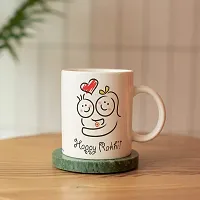 PUREZENTO?Happy Rakhi Cartoon Brother Sister Design/ Raksha Bandhan Ceramic Coffee Mug-thumb2