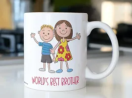 PUREZENTOWorld Best Brother Raksha Bandhan Speacial Ceramic Coffee Mug-thumb4