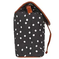 Vamsum Women's  Girls' Backpack Hangabag Sling Bag (Black Polka)-thumb3