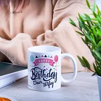 purezento Happy Birthday Dear Wife Best gfit for Wife's Birthday Ceramic Coffee Mug-thumb4